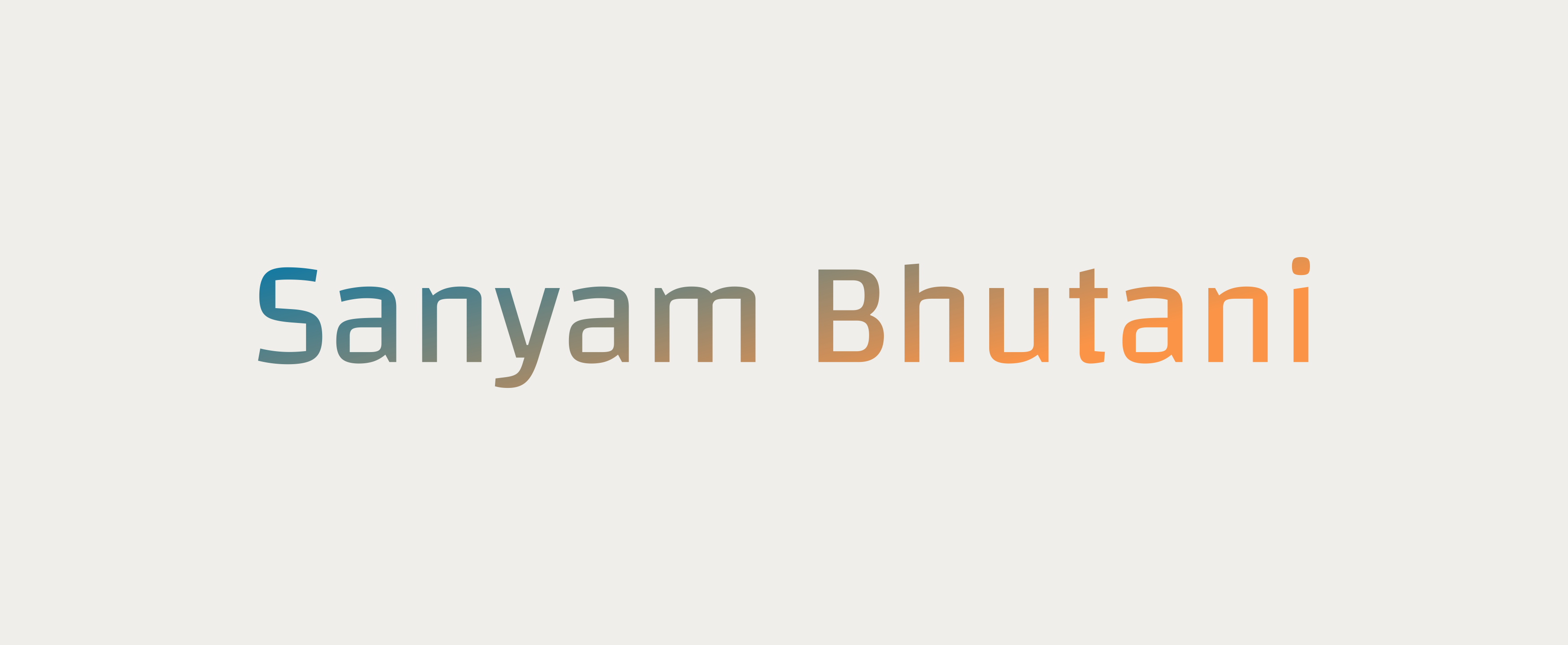 Sanyam Bhutani's blog